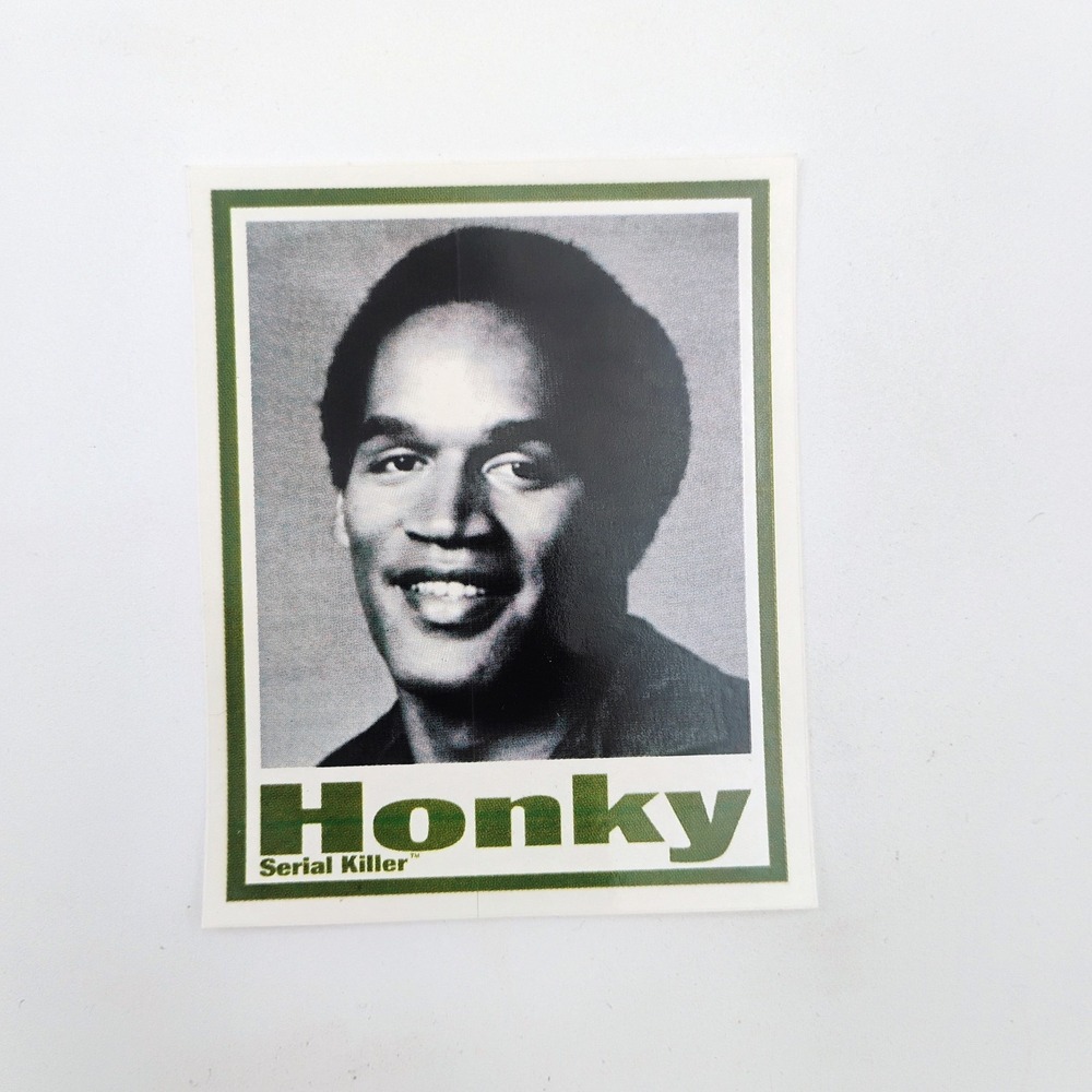 Serial Killer OJ Simpson 90s Skateboard Sticker Decal Vintage 90's NOS